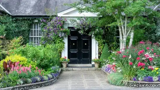 flower gardens at a home