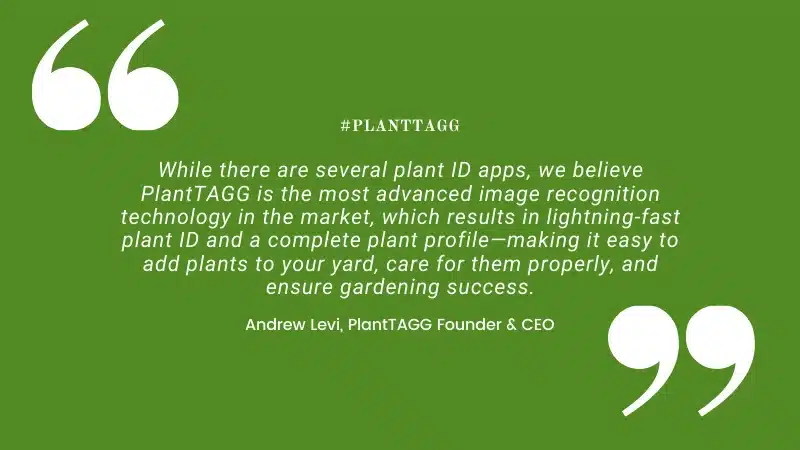 PlantTAGG Plant ID uses cutting-edge image rec technology