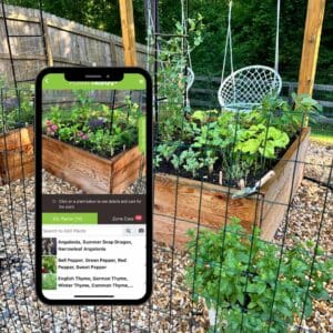 personalized herb garden in PlantTAGG garden app